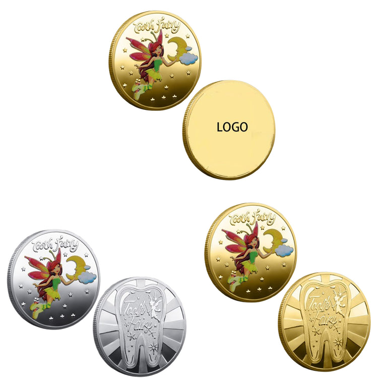Tooth Fairy Golden Coin Tooth Loss Reward Commemorative Coin