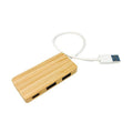 Bamboo Usb Hub With C Port
