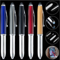 Multi-Function Capacitive Pen With Led Flashlight Ballpoint