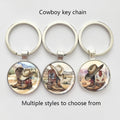 Custom Zinc Alloy & Glass Keychain