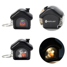 Halloween Haunted House Ghost Keychain