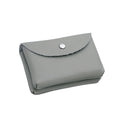 Pu Leather Coin Purse Snap Button Compact Wallet