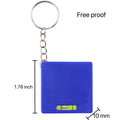 Full Color Custom Mini Tape Measure Keychain With Level