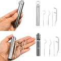 Portable Stainless Steel Toothpick Tool Set With Storage Box