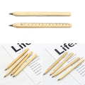 Square Wooden Ruler Pen