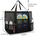Foldable Large Capacity Storage Tote Beach Mesh Bag