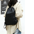 Sport Zipper Pocket Drawstring Backpack