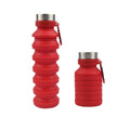 550ml Portable Foldable Sports Travel Silicone Water Bottle