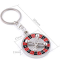 Custom Rotatable Roulette Wheel Keychain Stress Reliever
