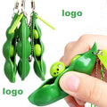 Edamame Stress Relief Keychain Toy
