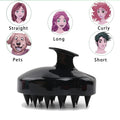 Shampoo Massager Brush With Silicone Bristles