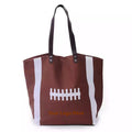 Canvas Bag With Rugby Pattern