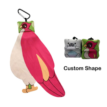 Custom Shape Microfiber Glasses Cloth With Pouch