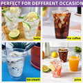 16 OZ Clear Plastic Drinking Disposable Cups Eco-Friendly