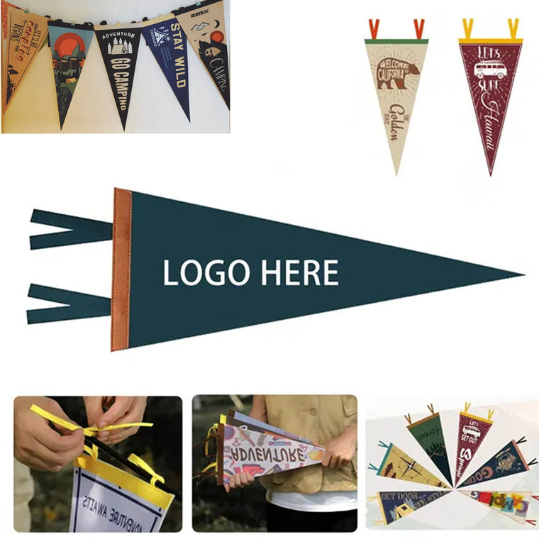 Full-Color Felt Triangle Flag