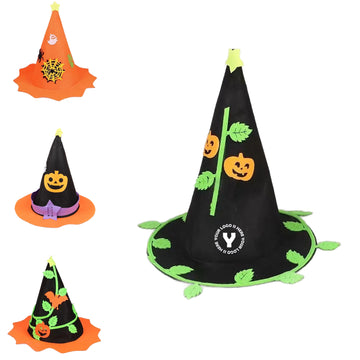 Halloween Witch Hat – Available In Pumpkin Or Spider Design