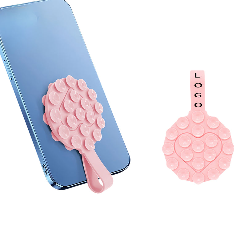 Round Silicone Double Side Suction Cup Cell Phone Stands