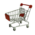 Mini Metal Shopping Cart Supermarket Handcart Basket Toy