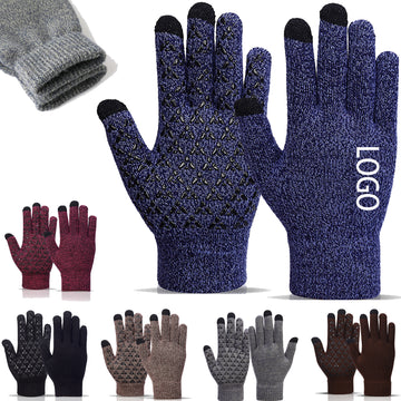Anti Slip Thicken Touch Screen Knitted Gloves