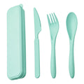 Wheat Straw Cutlery Set with Case - Eco Utensils