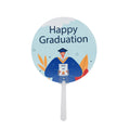 Blank Heat Transfer PET Plastic Fan Advertising Fan