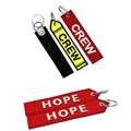 Reversible Embroidered Keychain Tag