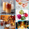 With Container Mini Pinball Lattice Mold Round Ice Cube Tray