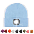 Unisex Warm Beanie With Rechargeable Usb Light