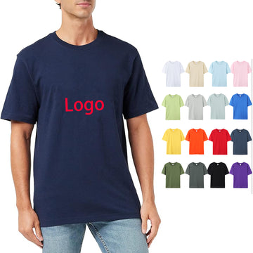 Summer Men'S Workwear Short Sleeve Crew Neck T Shirt