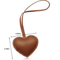PU Leather Heart-Shaped Pendant