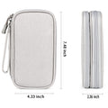 Portable Double Layer Electronic Data Cable Storage Bag