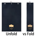 Waffle Texture Golf Towel With Carabiner
