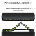 Personalized Black Fluorescent Parking Number Plates