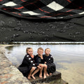 Large Waterproof Windproof Extra Thick Quilted Wool Blanket