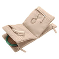Multi-Compartments Velvet Jewelry Organizer Bag With Zipper