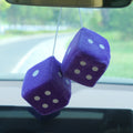 A Pair Of Large Sizes Plush Dice Car Suspension Decoration