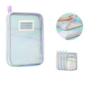 Large-Opening Mesh Zipper Student Pencil Case