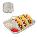 Reusable Silicone Taco Holder With Handle & Dividers