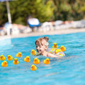 Children Bath Duck Toys Yellow Rubber Ducks Squeak