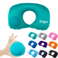Portable U-Shaped Push Inflatable Neck Pillows Travel