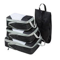 Nylon 4 Set Compression Packing Cube Luggage Organizer Bag