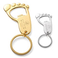 Little Foot Metal Bottle Opener Keychain