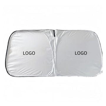 Silver Coated Fabric Car Suv Windshield Foldable Parasol