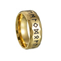 Titanium Steel Nordic Viking Rune Symbol Ring