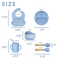 6-Pack Silicone Baby Feeding Set