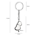 Metal Heart-Shaped Keychain