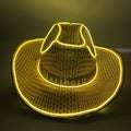 Led Fluorescent Colorful Straw Hat