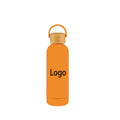 17oz Stainless Steel Thermos Bottle With Wooden Lid