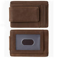 Genuine Leather Magnetic Money Clip Wallet