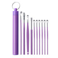 10Pcs Portable Stainless Steel Ear Scoop Set W/ Storage Box